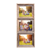 14"x34" Rustic Weathered Grey Picture Frame with Plexiglass Holder