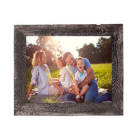 14"x17" Rustic Smoky Black Picture Frame with Plexiglass Holder