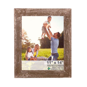 14"x17" Rustic Espresso Picture Frame with Plexiglass Holder