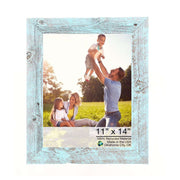 14"x17" Rustic Blue Picture Frame with Plexiglass Holder