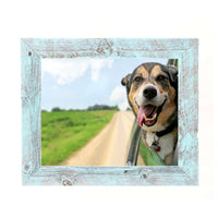 14"x17" Rustic Blue Picture Frame with Plexiglass Holder