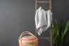 5 Step Rustic Espresso Gray Wood Ladder Shelf