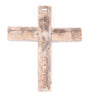 Rustic Weathered Grey Reclaimed Wood Cross Decoration