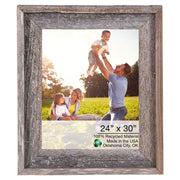 27"x33" Natural Weathered Grey Picture Frame with Plexiglass Holder