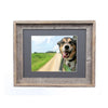 19"x24" Rustic Cinder Picture Frame with Plexiglass Holder