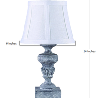 Light Grey Accent Lamp