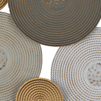 Sienna Metal Textured Plates Centerpiece Wall Decor