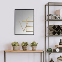 Love Layered Modern Wall Mirror