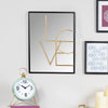 Love Layered Modern Wall Mirror