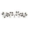 White and Bronze Metal Leaves Wall Décor