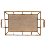 Tropical Wooden Bamboo Tray