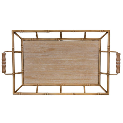 Tropical Wooden Bamboo Tray