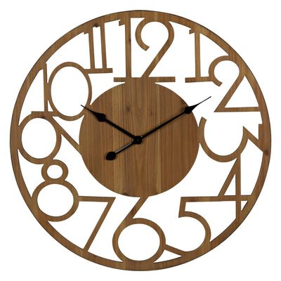 Brady Natural Wood Wall Clock