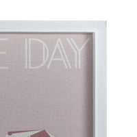 Seas the Day White Framed Wall Art