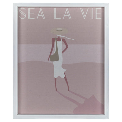 Sea La Vie White Framed Wall Art