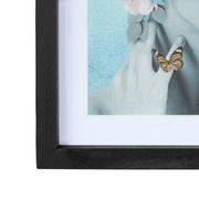 Butterflies and Floral Lady Framed Wall Art