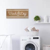 Modern Farmhouse Wash And Dry Wall Art