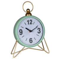 Green Golden Triangle Desk Clock