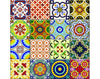 5" X 5" Mediterranean Brights Peel and Stick Removable Tiles