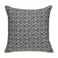 Black and White Vintage Design Throw Pillow