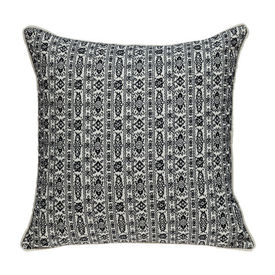 Black and White Vintage Design Throw Pillow