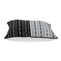 Black and White Abstract Accent Pillow
