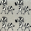Grey Lots of Zebras Woven Knitted Baby Blanket