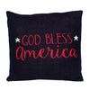 Navy Blue Patriotic Throw Pillow