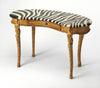 Zebra skin Fossil Stone Veneer Writing Desk with Heritage Finish