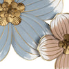 Pastel and Gold Floral Metal Wall Decor