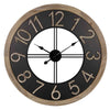Industrial Chic Wood and Metal Wall Clock