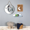 Good Night Mr. Moon Wooden Wall Shelf