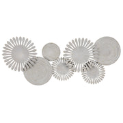 White Burst Metal Wall Décor