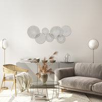 White Burst Metal Wall Décor