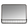Katie Metal Wall Mirror with Basket