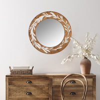 Darcy Carved Wood Wall Mirror