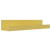 Bright Yellow Floating Shelf