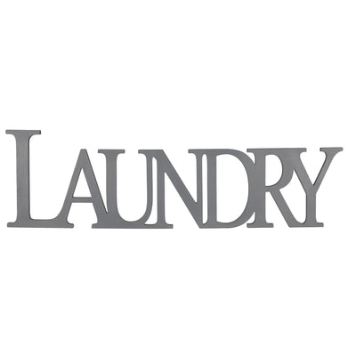 Gray Laundry Wooden Wall Décor