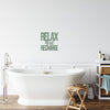 Relax and Recharge Metallic Wall Sign