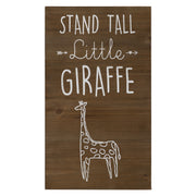 Stand Tall Wooden Giraffe Wall Art