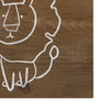 Be Brave Wooden Lion Wall Art