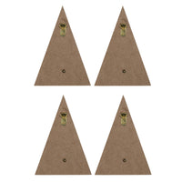 Set of 4 Mountain Shaped Wall Hooks