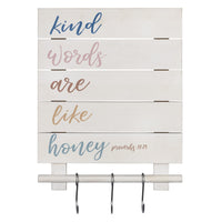 Kind Words Are Honey Wooden Wall Décor