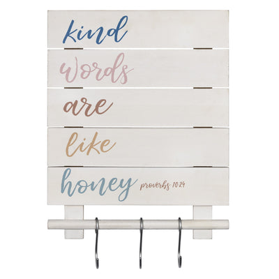 Kind Words Are Honey Wooden Wall Décor