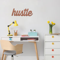 Dark Pink Hustle Wall Sign