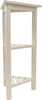 Hotel White Teak 32" Triangle Corner Shower Tiered Shelf