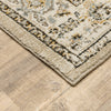 5'x8' Beige and Ivory Center Jewel Area Rug