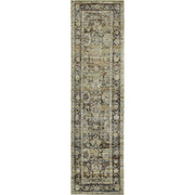 2'x8' Green and Brown Floral Runner Rug