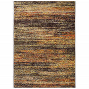 8'x10' Gold and Slate Abstract Area Rug