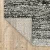 3'x5' Distressed Ash and Charcoal Abstract Indoor Area Rug